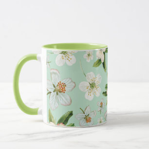 Caneca Padrão do Flor de Primavera de Vintage