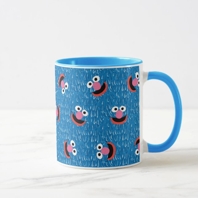 Caneca Padrão do Grover de Cara Peluda (Direita)