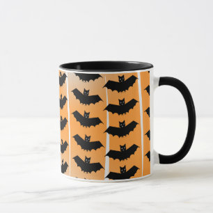 Caneca Padrão do Halloween Bats
