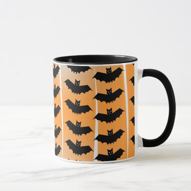 Caneca Padrão do Halloween Bats (Direita)