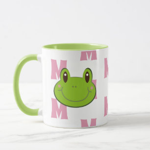 Caneca Padrão do Monograma do sapo