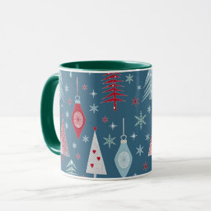 Caneca Padrão do Natal de inverno.