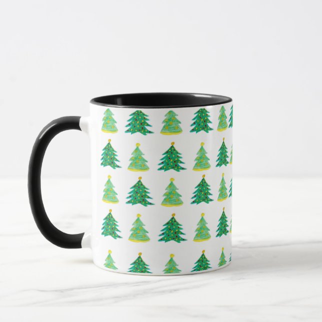 Caneca Padrão do pinheiro de Natal (Esquerda)