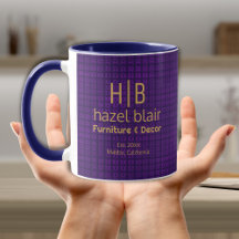 Padrão dos quadrados roxos roxos do logotipo Doura