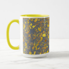 Caneca Padrão Dourado moderno de Terrazzo