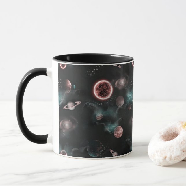 Caneca Padrão Espacial  (Com Donut)
