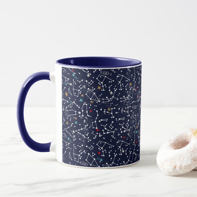 Caneca Padrão Espacial  (Com Donut)