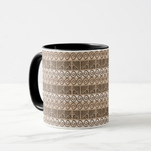 Caneca Padrão étnico africano desenhado à mão