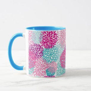 Caneca Padrão Floral Brilho 2