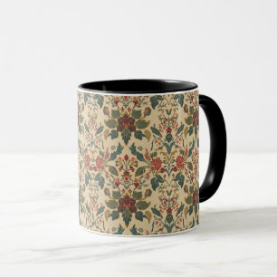 Caneca Padrão Floral de Madressilva Vintage de William Mo