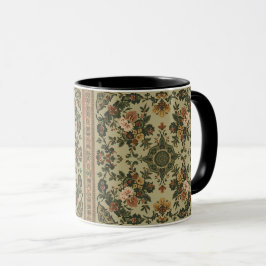 Caneca Padrão Floral de Madressilva Vintage de William Mo