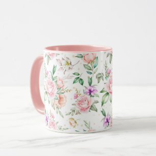 Caneca Padrão Floral Feminino