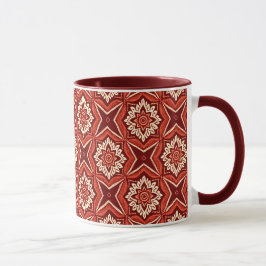 Caneca Padrão Floral na moda Boho Chic
