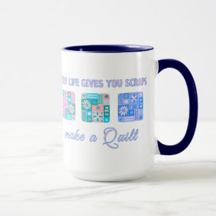 Caneca Padrão Floral Xadrez Fofo em Cores Pop