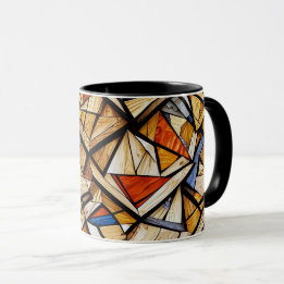 Caneca Padrão geométrico de abstrato 20 - Mug de café