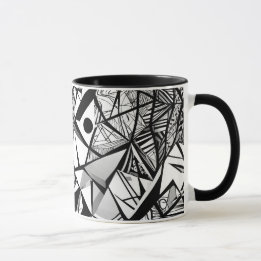 Caneca Padrão geométrico de abstrato 24 - Mug de café