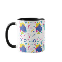 Padrão Geométrico de Retro Memphis