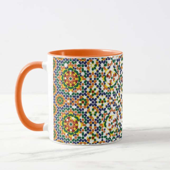 Caneca Padrão Geométrico Marroquino (Esquerda)