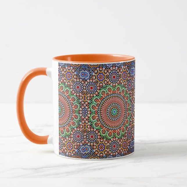 Caneca Padrão Geométrico Marroquino  (Esquerda)