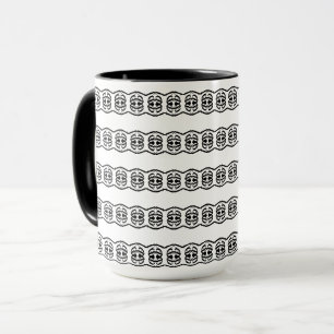 Caneca Padrão Geométrico Moderno e Bonito