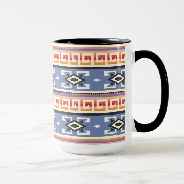 Caneca Padrão Geométrico Nacional Americano Tribal (Direita)