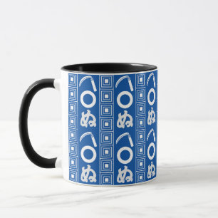 Caneca Padrão Gráfico no Estilo Edo Kamawanu