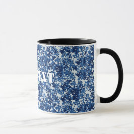 Caneca Padrão Militar Azul Digital