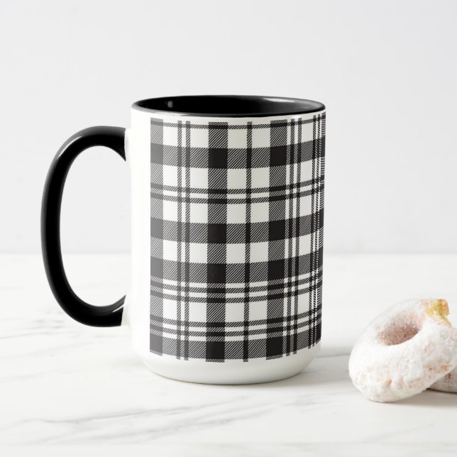 Caneca Padrão Minimalista Moderno (Com Donut)
