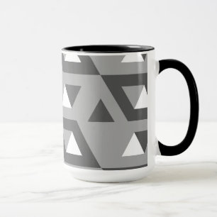 Caneca Padrão Mosaico de Azulejos Geométricos Decorativos