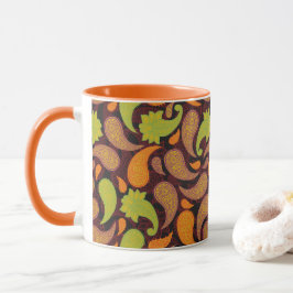 Caneca Padrão Paisley 