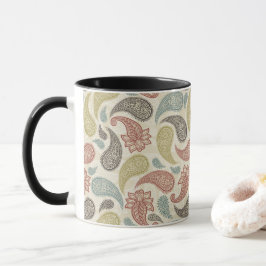 Caneca Padrão Paisley 