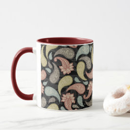 Caneca Padrão Paisley 
