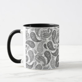 Caneca Padrão Paisley 