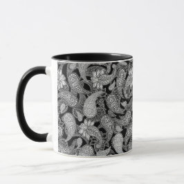 Caneca Padrão Paisley 