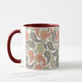 Caneca Padrão Paisley 