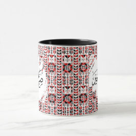 Caneca Padrão Palestino Bom Dia Árabe Café Mug