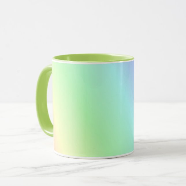 Caneca Padrão pastel multicolorido (Frente Esquerda)