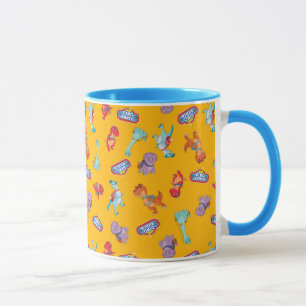 Caneca Padrão Ranch Dino em Amarelo