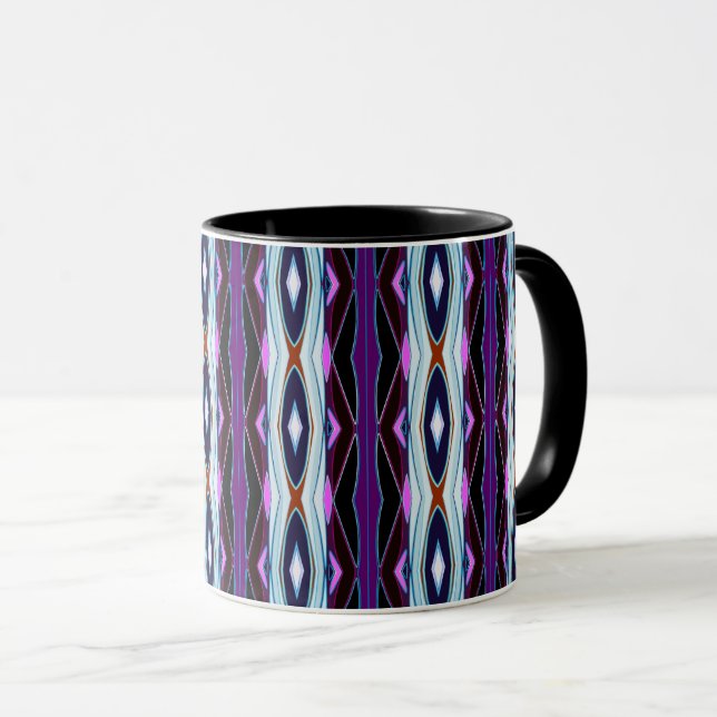 Caneca Padrão Roxo Único (Frente Esquerda)