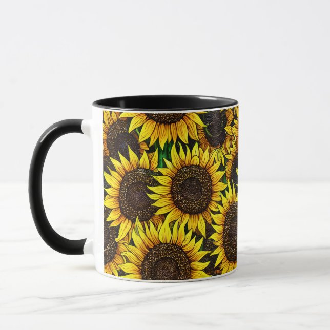 Caneca Padrão Sunny Large Sunflower (Esquerda)