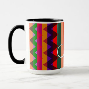 Caneca Padrão Trendy Chevron Stripes #11