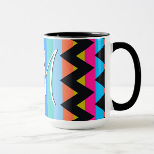 Caneca Padrão Trendy Chevron Stripes #4