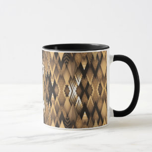 CANECA PADRÃO TRIANGULAR RÚSTICO TRIBAL