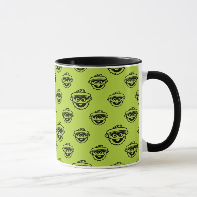 Caneca Padrão Verde do Oscar o Monstro (Direita)