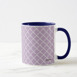Caneca Padrão Verificado Roxo