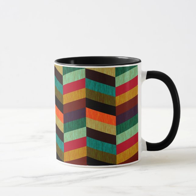 Caneca Padrão Xadrez Colorido Multicor (Direita)