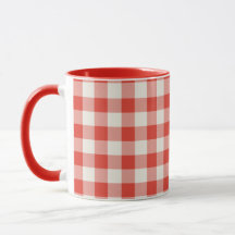 Padrão Xadrez Ilustrado Vermelho e Branco