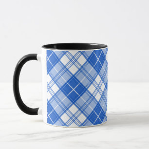 Caneca Padrão Xadrez Marrom e Branco yxm0uat9