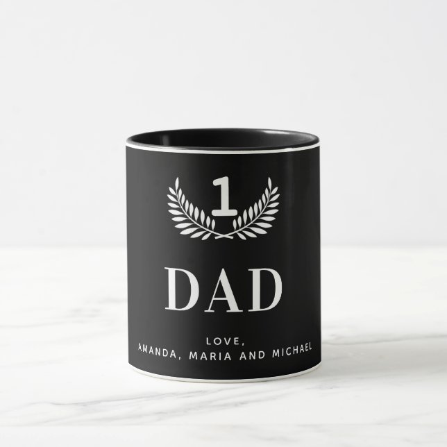 Caneca Padre Black White Name (Centro)