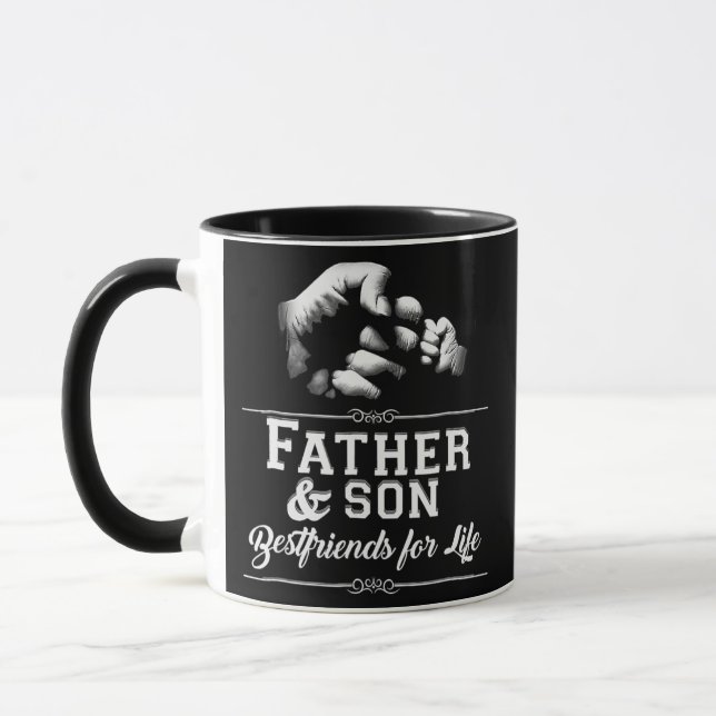 Caneca Padre Bonito Filho Amigos Fist Bump Pai Pai (Esquerda)